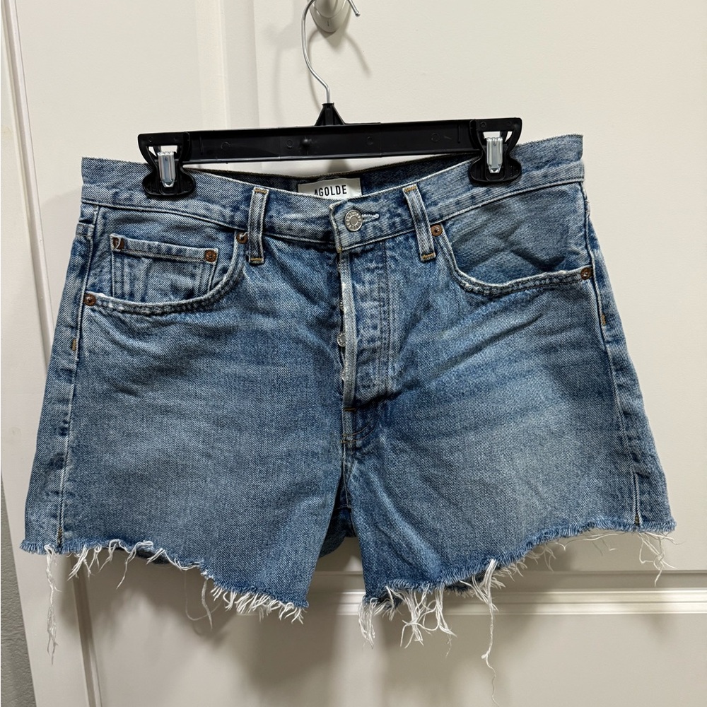 Agolde Parker Long Jean Shorts